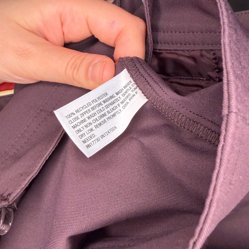 Wild Fable Track Jacket Womens Medium Purple Excellent Zip Up Side Stripe - Picture 4 of 5